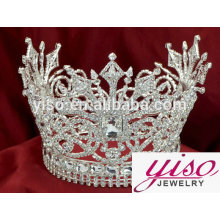 Concurso de cristal por atacado de cristal de diamantes tiara de cristal